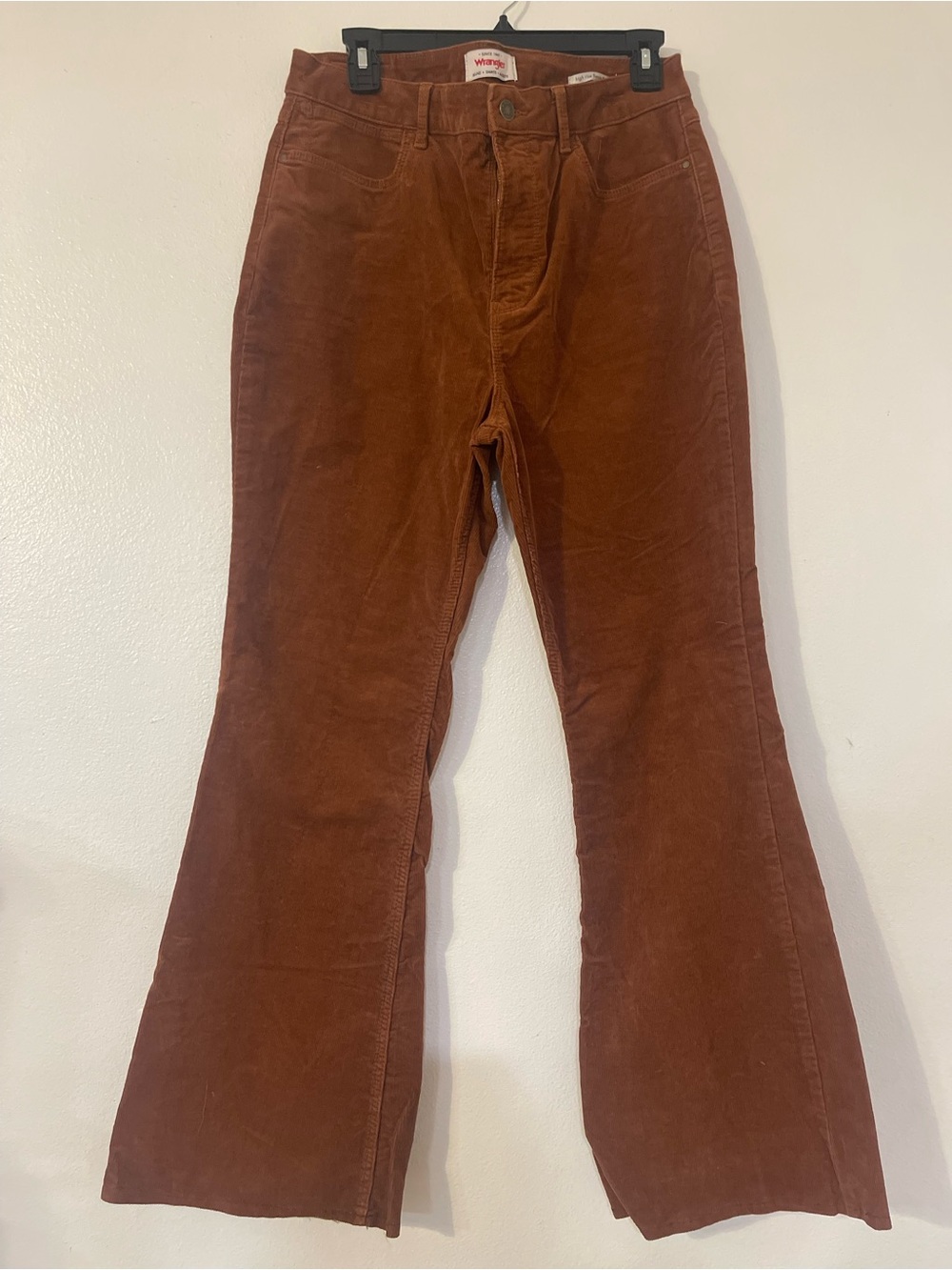 Wrangler Women's Rust Corduroy Flare Jeans